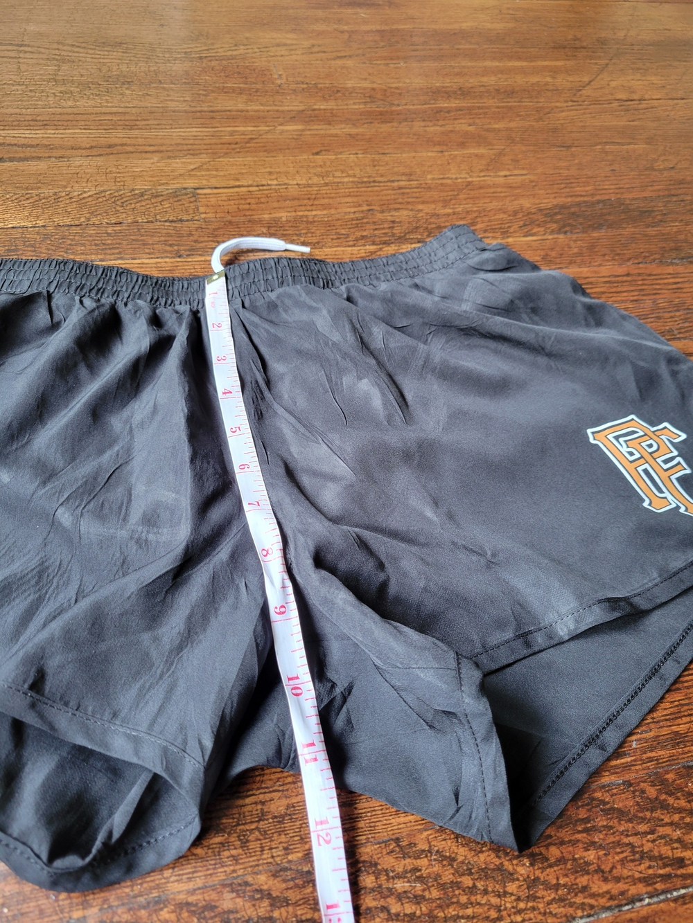 Augusta Sportswear Athletic Black Shorts Initials PF Sz Ladies M Workout Running - Picture 10 of 14